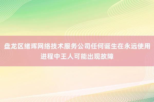 盘龙区绪珲网络技术服务公司任何诞生在永远使用进程中王人可能出现故障